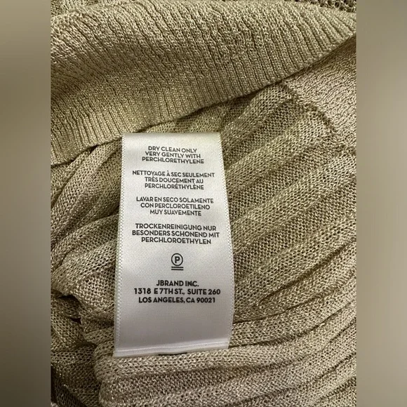 J Brand Knit Metallic Gold Top - Picture 9 of 9